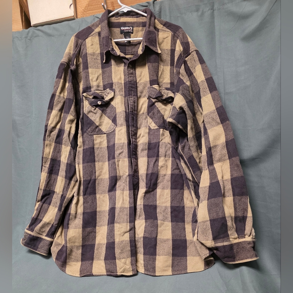 Gander Mountain Men's Blue and Tan Checkered Shirt